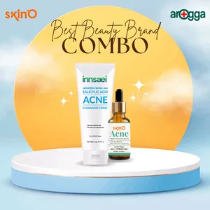 Innsaei Salicylic Acid Acne Solution Cleansing Foam 150ml with skinO Acne + Spot Treatment Serum 30ml Combo